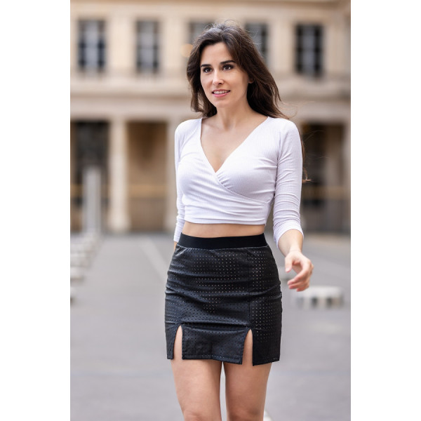 Jupe courte noir Stella 